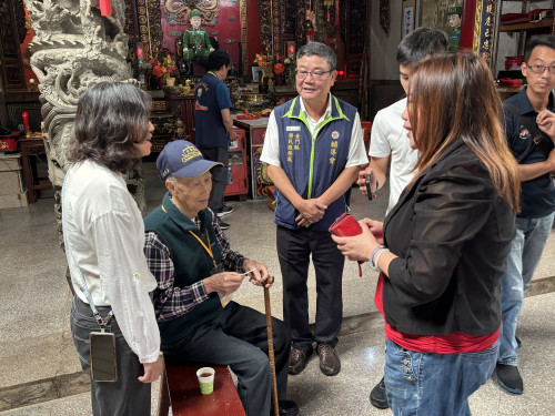 古寧頭戰役老兵彭生喜來金祭拜殉國英靈 金門榮服處陪同圓滿追思