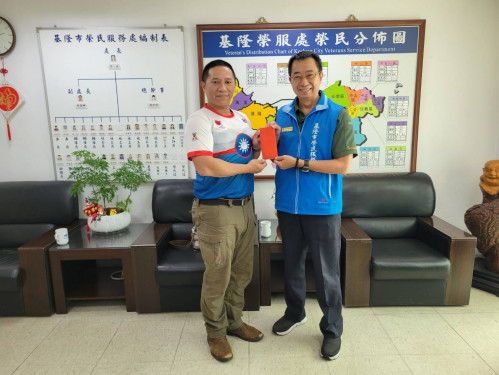 基隆榮服處感謝退役袍澤 捐助遺孤認養金