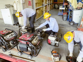 台電新竹區處整備因應凱米颱風侵襲　備妥人員設備機具全力戒備