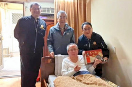 新竹榮服處關心因公傷殘榮民　宣導輔導會遠距居家照顧系統服務及入住榮家