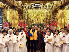 農曆三月初三帝爺公生 侯友宜赴板橋參拜  用帝爺公精神全心服務