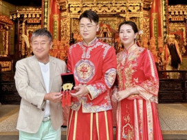 百年好合、幸福美滿　桃園大廟景福宮首辦婚禮神明見證新人良緣寫下新頁