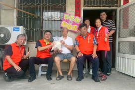 彰化榮服處鏈結社福資源 端節發放社會救助糧關懷榮民眷