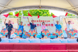 2025市長盃龍舟賽146組隊伍爭霸 張善政祝福參賽隊伍划向佳績
