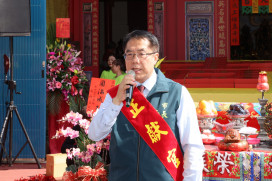台南月港武廟重修上梁大典  黃偉哲見證祝福早日完工