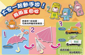 壞雨傘壞雨衣怎麼丟？環保局教你分類這樣做