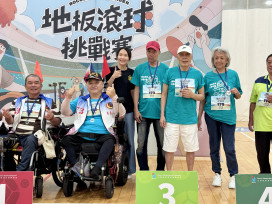 活躍老化！仁愛之家銀髮戰隊勇闖「地板滾球挑戰賽」