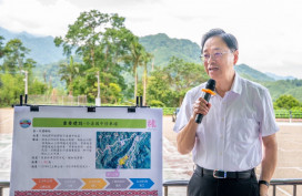 張善政視察復興區介壽國中停車場整建工程 期勉如期完工助力觀光發展