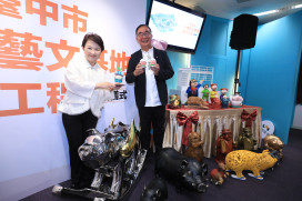 肉品市場拍賣館蛻變藝文場館！盧秀燕見證「小豬藝文基地」啟動   感謝麗明營造攜手打造北區新亮點