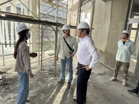 臺南市安南區全民運動館工程進度達65％  景觀鋼橋將成安南區打卡新地標