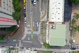落實臺南市學生通學安全守護專案    校園道路標線優化