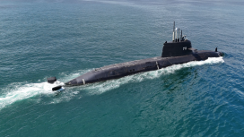 台船公司建造海鯤軍艦完成第三次浮航海試！