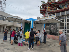 台南鹽水區颱風後缺電，市府民間協力設充電站