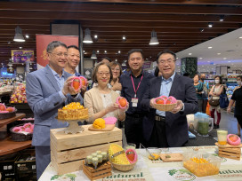 台南芒果再闖馬來西亞 黃偉哲快閃行銷後返台防颱