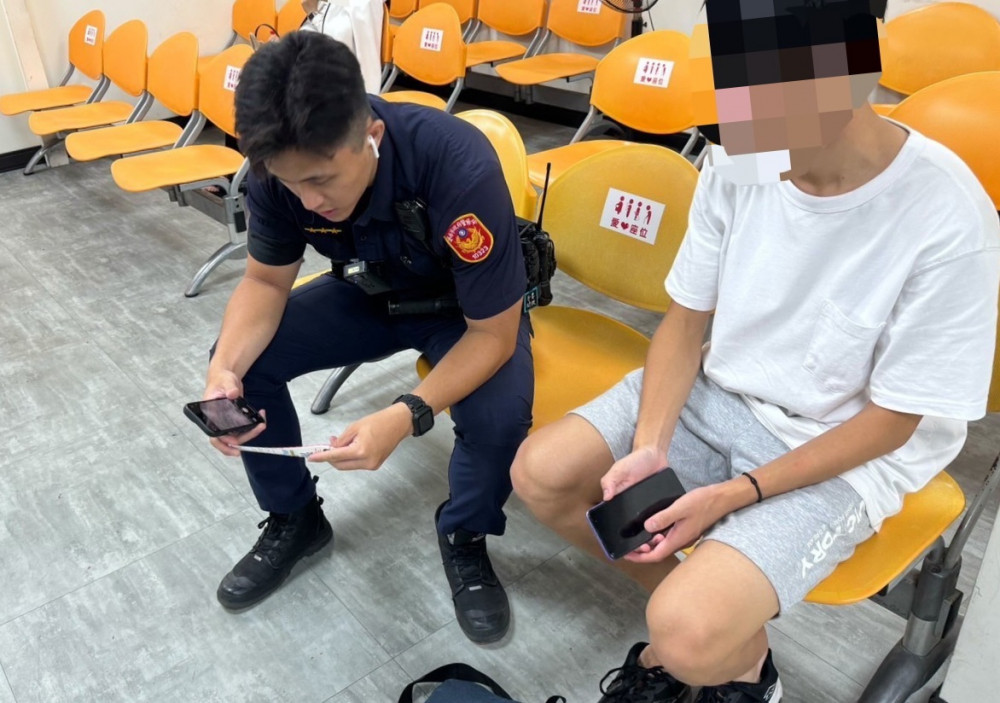 15歲中學生颱風夜南下訪友迷路 熱警提供食物協助購票返家