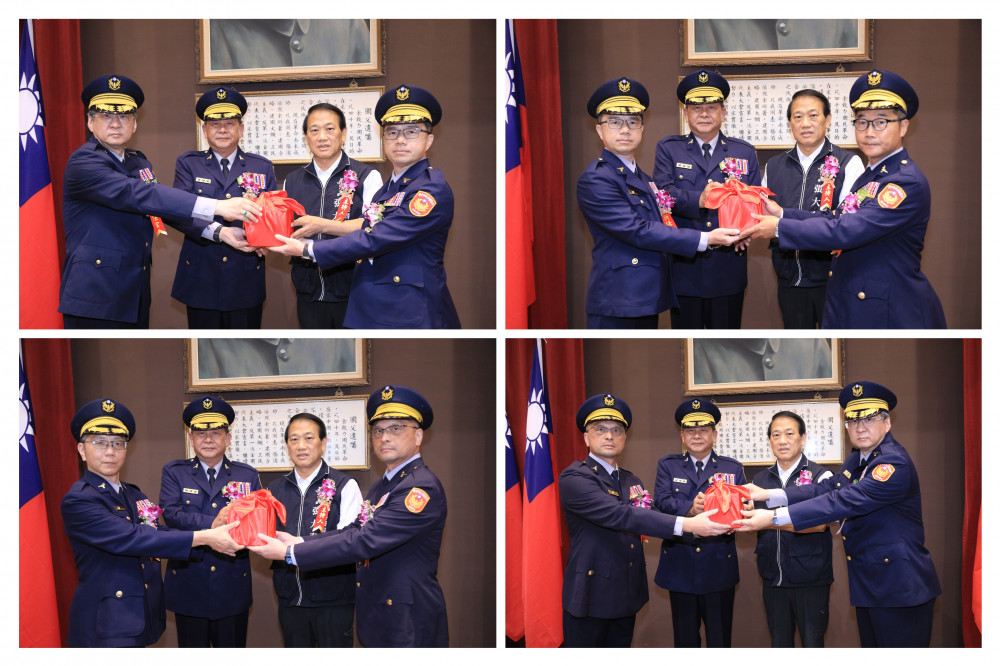 中市警察局分局長及交通警察大隊長交接   副秘書長張大春盼繼續為台中治安打拚