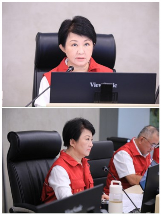 中市預估7/25晚脫離凱米暴風圈 盧秀燕主持災變會報   籲颱風尾不可掉以輕心