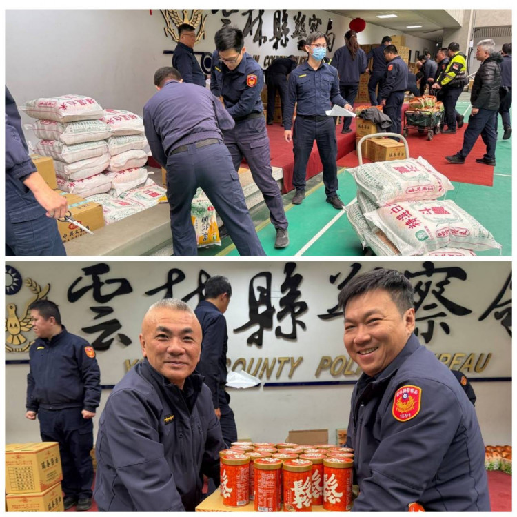 雲林警揪團社會作公益　歲末寒冬溫情愛心物資