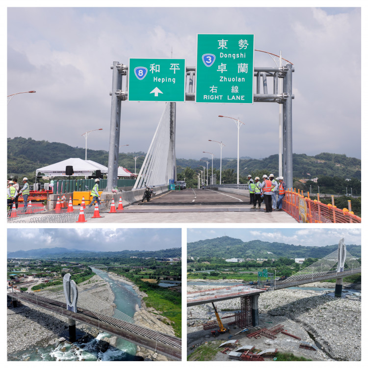 兌現對市民承諾！東豐快「鯉魚脊背橋」接合   東勢石岡段明年通車、縫合山城交通命脈