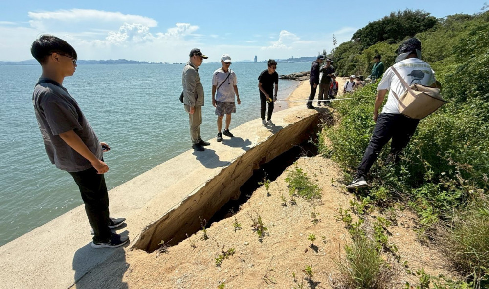金門大學土木系產官學攜手參與大膽島海岸侵蝕測量工程