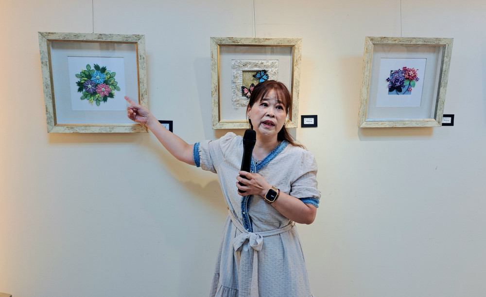 吳蕙雯捲紙藝術個展 南區國稅局展出
