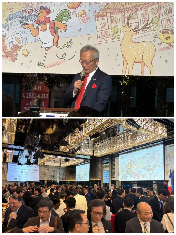 中市府出席法國國慶酒會 盼攜手各國代表推廣城市形象