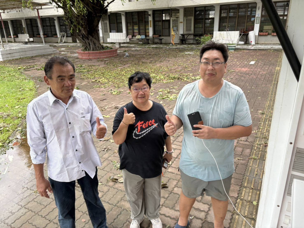 台南鹽水區颱風後缺電，市府民間協力設充電站
